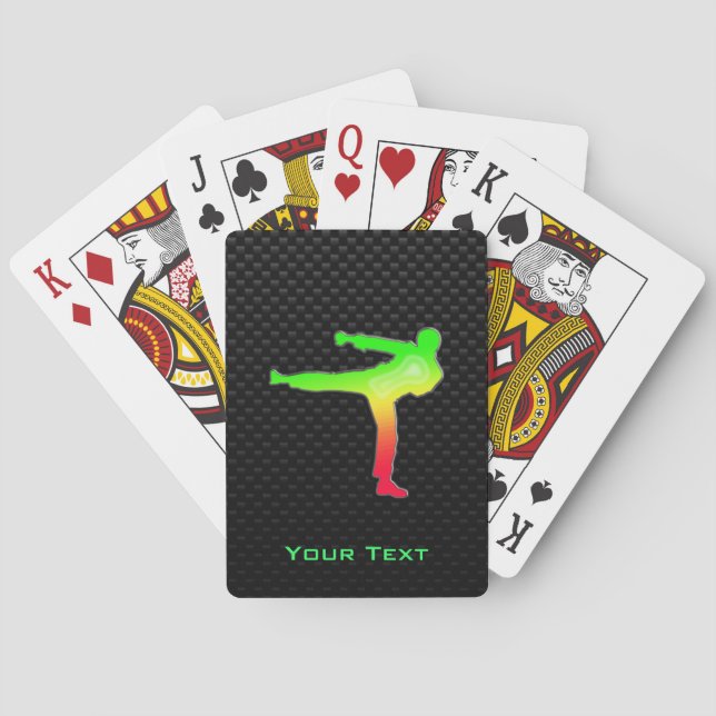 Jeu De Cartes Arts Martiaux Élégants (dos)