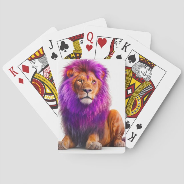 Jeu De Cartes Artsy Lion (dos)