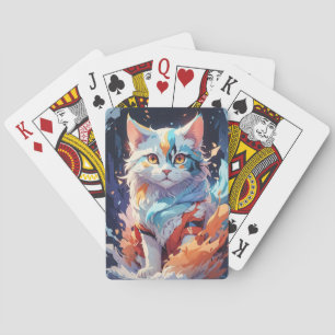 Jeu De Cartes Artwork de chats Imaginaires en cristal