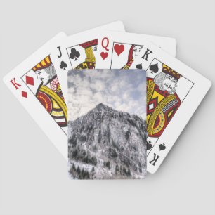Jeu De Cartes Ascenseurs de montagne Vue neige