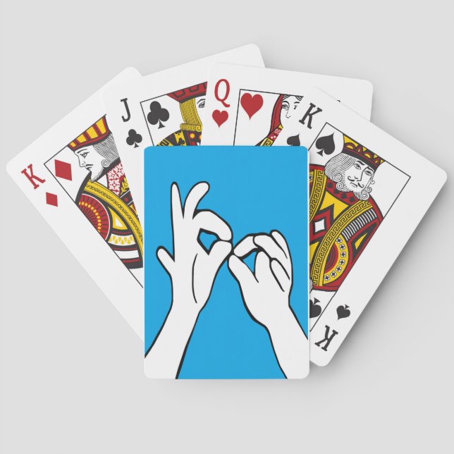 Jeu De Cartes ASL American Sign Language INTERPRET (dos)