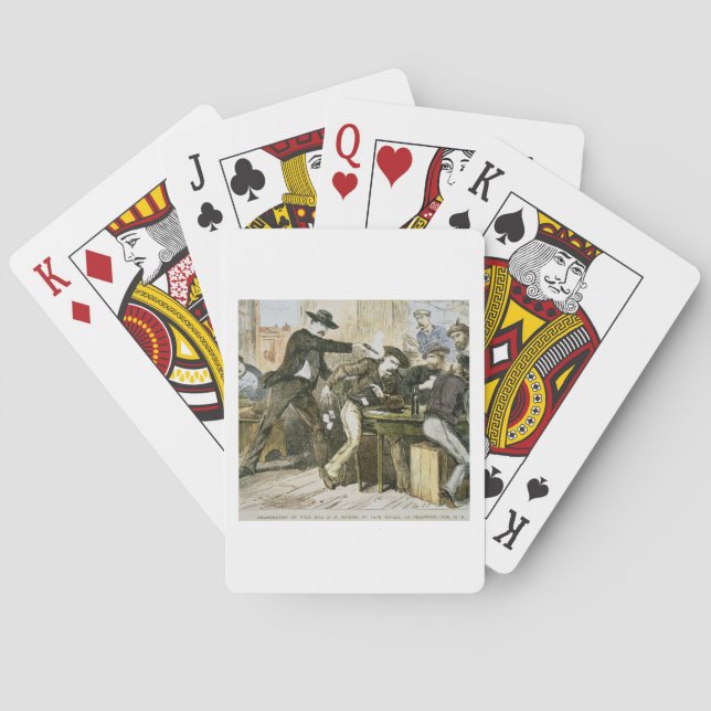 Jeu De Cartes Assassinat de 'Wild Bill' (W.B. Hickok) par Jack (dos)