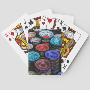 Jeu De Cartes Assiettes marocaines au marché