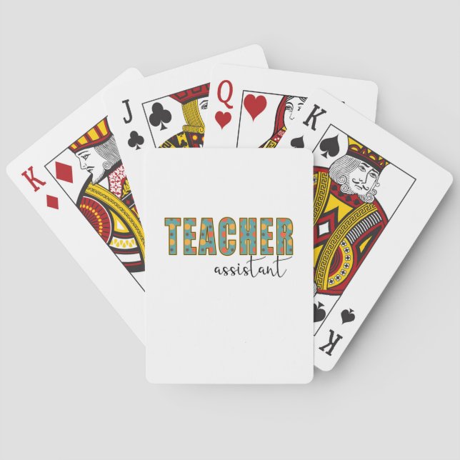 Jeu De Cartes Assistant enseignant en art (dos)