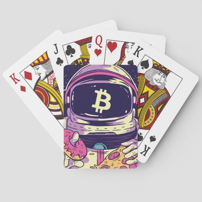 Jeu De Cartes Astronaut BITCOIN-Crypto (dos)