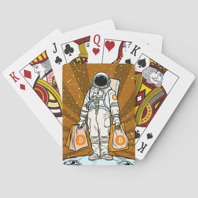 Jeu De Cartes Astronaut BITCOIN-HODL-Crypto (dos)
