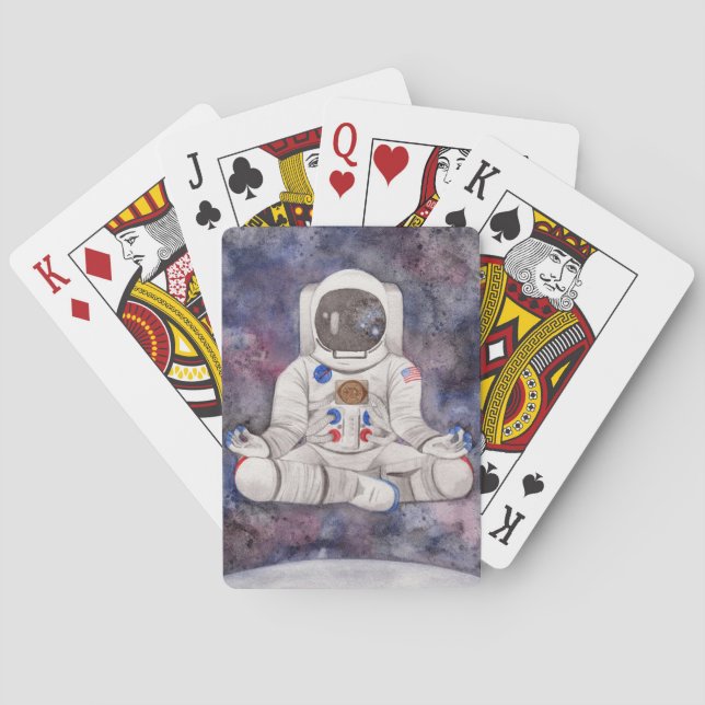 Jeu De Cartes Astronaute en méditation (dos)