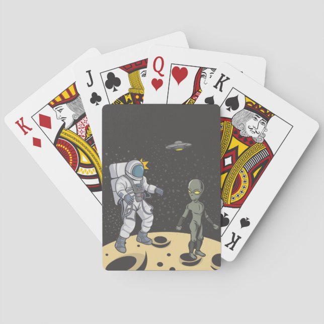 Jeu De Cartes Astronaute et extraterrestre   (dos)