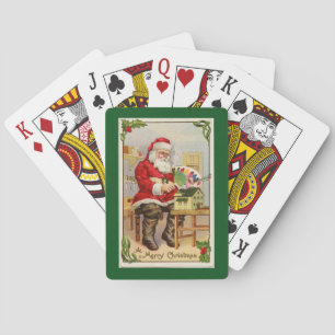 Jeu De Cartes Atelier père Noël vert