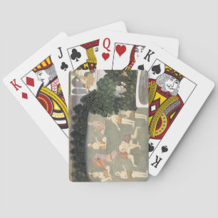 Jeu De Cartes Athlètes se produisent devant un noble assis, c.17