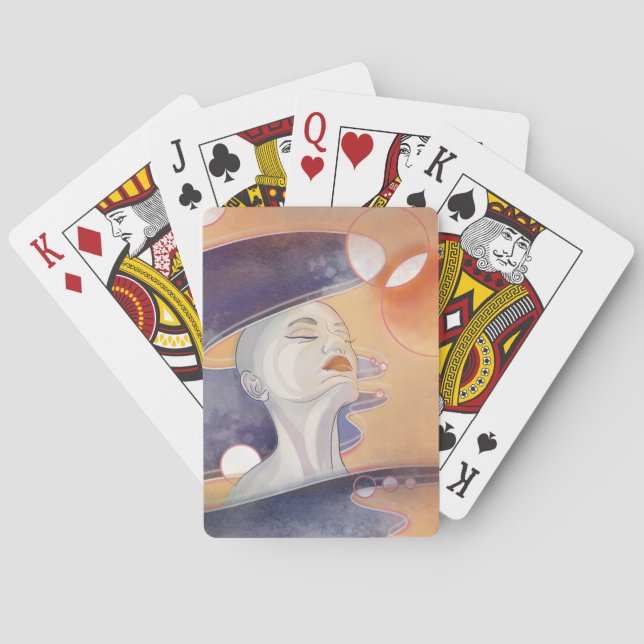 Jeu De Cartes Attaque à la nébuleuse et collier galactique à per (dos)