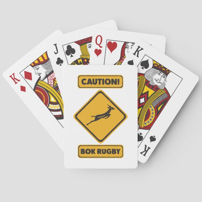 Jeu De Cartes Attention - SpringBoks traversant (dos)