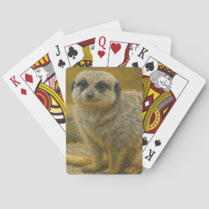 Jeu De Cartes Attitude - Meerkat Portrait réaliste