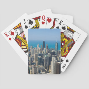 Jeu De Cartes Au-dessus de Chicago