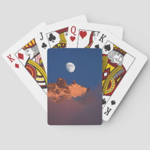 Jeu De Cartes Au lever du soleil Aiguille du Plan Chamonix, Fr