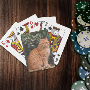 Jeu De Cartes Au meilleur chat papa jamais photo personnalisée