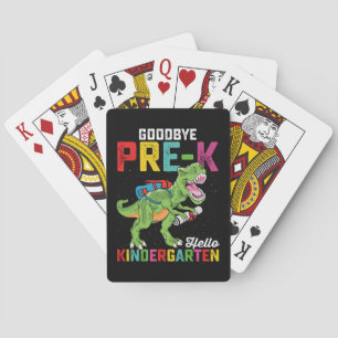 Jeu De Cartes Au revoir Pré K Bonjour maternelle T Rex School