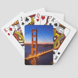 Jeu De Cartes Aube sur San Francisco et Golden Gate Bridge.