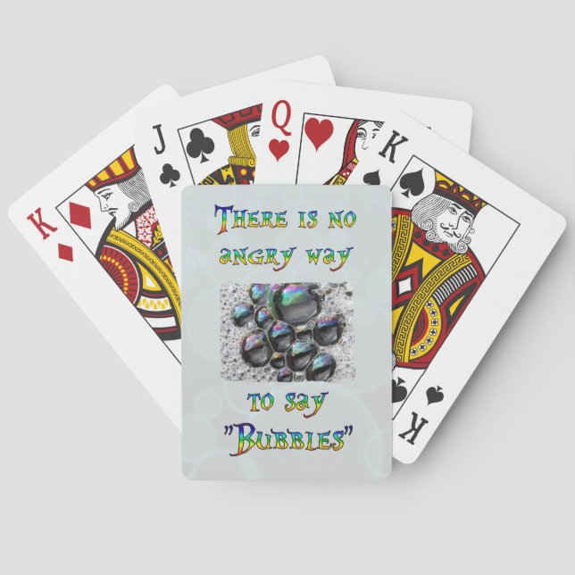 Jeu De Cartes Aucunes bulles fâchées (dos)