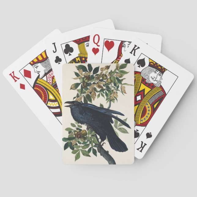 Jeu De Cartes Audubon Raven Bird Classic Peinture (dos)