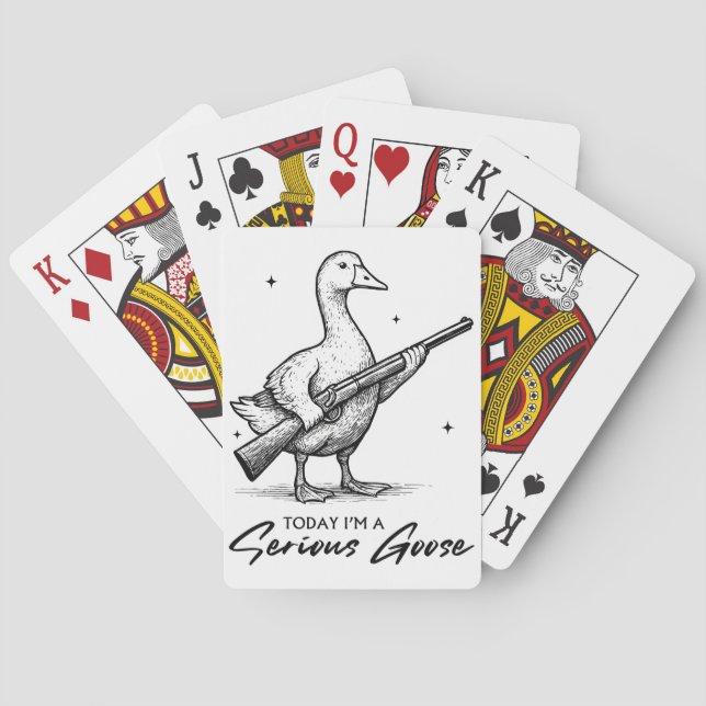 Jeu De Cartes Aujourd'hui, je suis une grande oie amoureuse avec (dos)