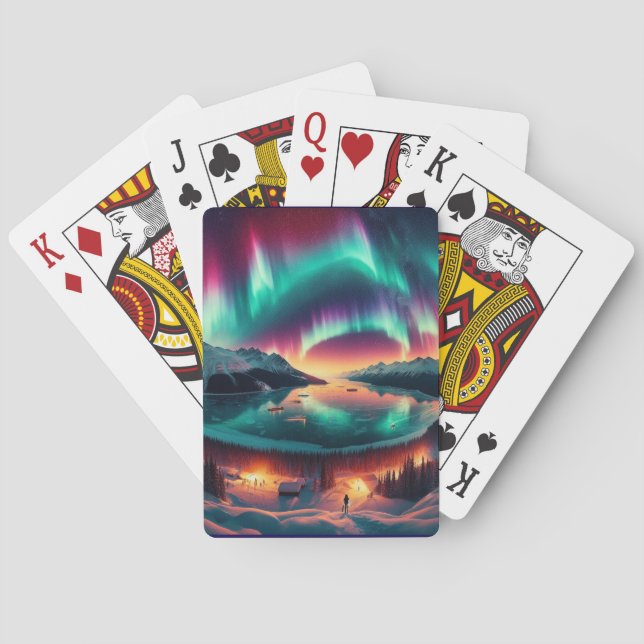 Jeu De Cartes Aureola Borealis en Alaska (dos)