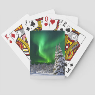 Jeu De Cartes Aurores boréales en hiver