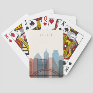 Jeu De Cartes Austin, Texas Ville Skyline