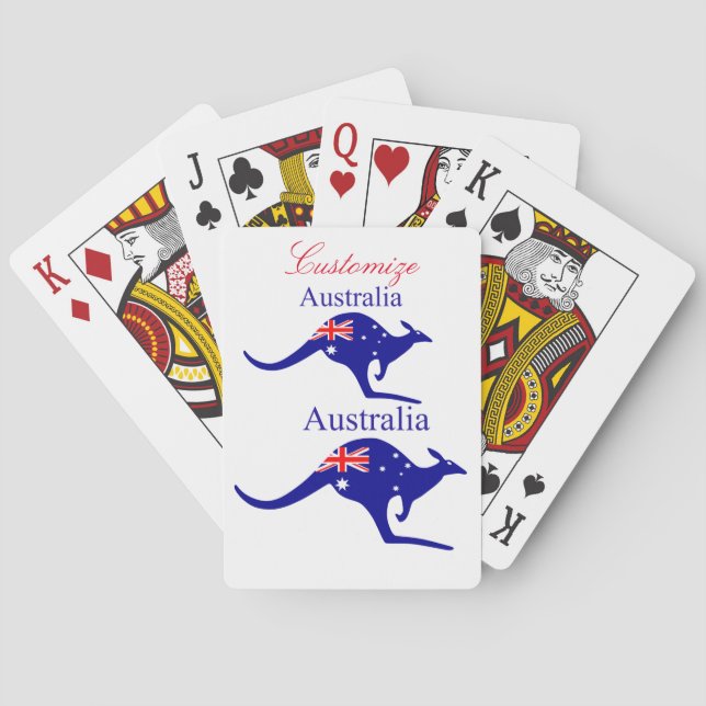 Jeu De Cartes Australia Flag Kangaroo Thunder_Cove C (dos)