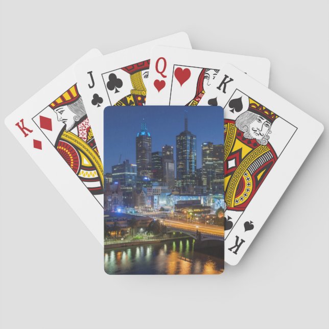 Jeu De Cartes Australie, Victoria, Melbourne, ciel avec (dos)