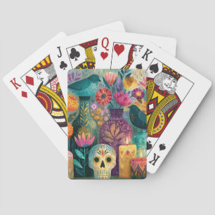 Jeu De Cartes Autel de l'offrande de crâne en sucre pour le Jour