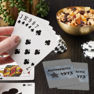 Jeu De Cartes Authentique anniversaire Vintage de 1973 avec Grun
