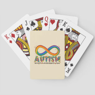 Jeu De Cartes Autisme Symbole Infini Accepter, Comprendre, Amour