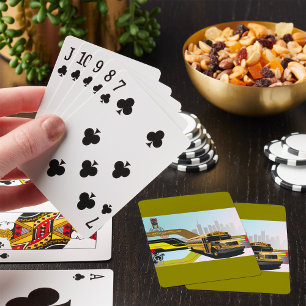 Jeu De Cartes Autobus scolaire de la ville cybernétique
