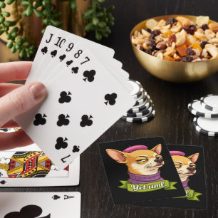 Jeu De Cartes Autocollant Chihuahua Sassy