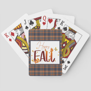 Jeu De Cartes automne/automne/feuille/plaid