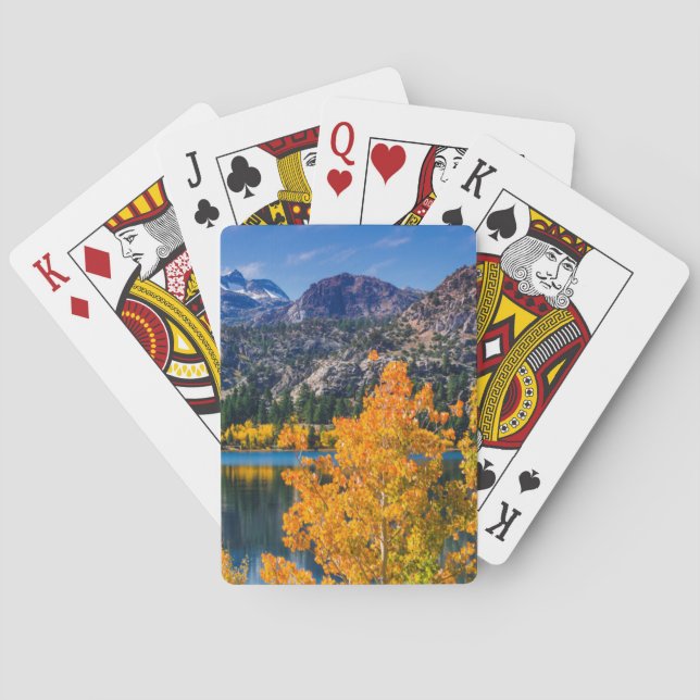 Jeu De Cartes Automne autour du lac June Lake, Californie (dos)