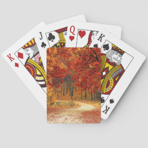 Jeu De Cartes automne dans la forêt