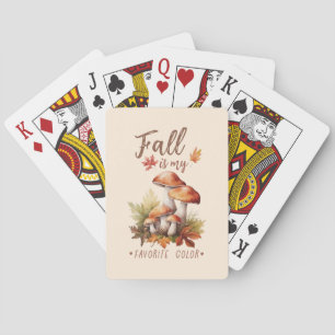 Jeu De Cartes Automne Est Ma Couleur Préférée - Champignons & Fe