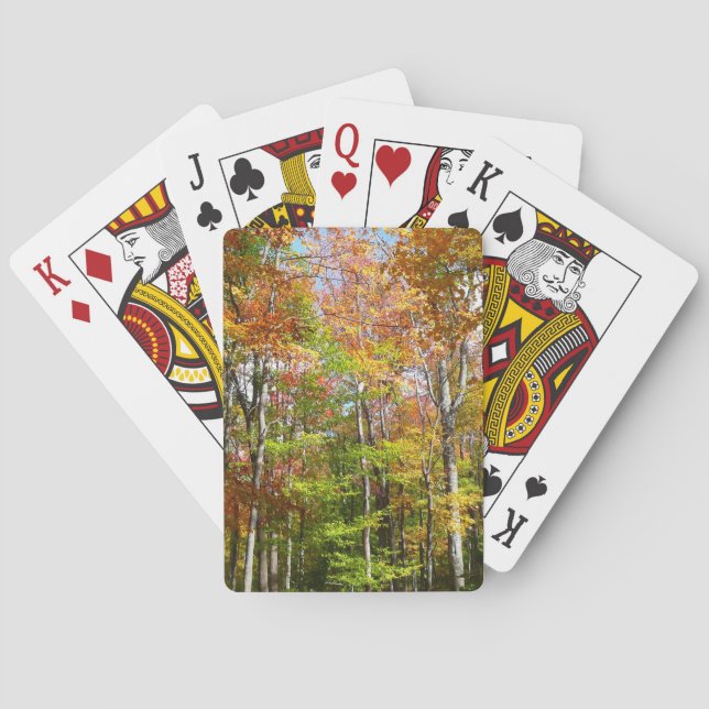 Jeu De Cartes Automne Forêt II Automne Paysage Photographie (dos)
