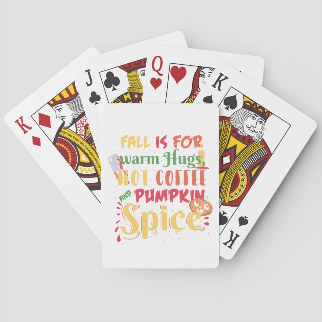 Jeu De Cartes Automne Halloween d'épice de citrouille (dos)