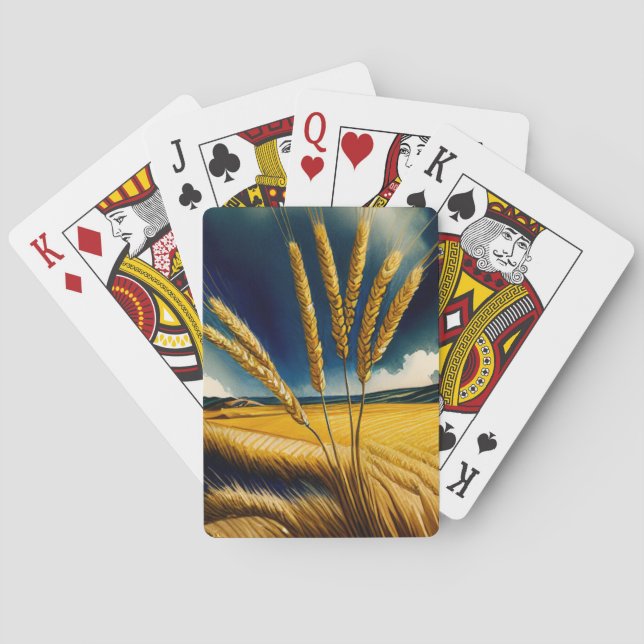 Jeu De Cartes Automne Harvest Prairie Gold Classic Playing Cards (dos)