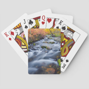 Jeu De Cartes Automne le long du ruisseau de Lundy, Californie