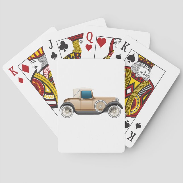 Jeu De Cartes Automobile Vintage Classique (dos)