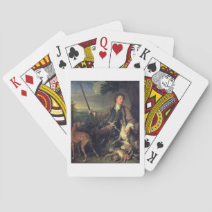 Jeu De Cartes Autoportrait comme chasseur, 1699 (huile sur toile