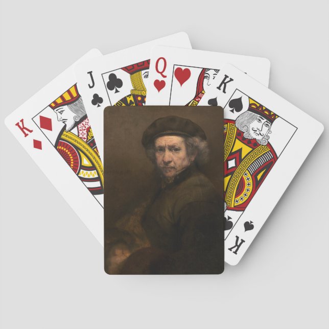 Jeu De Cartes Autoportrait de Rembrandt : Peintre de l'Âge d'or  (dos)