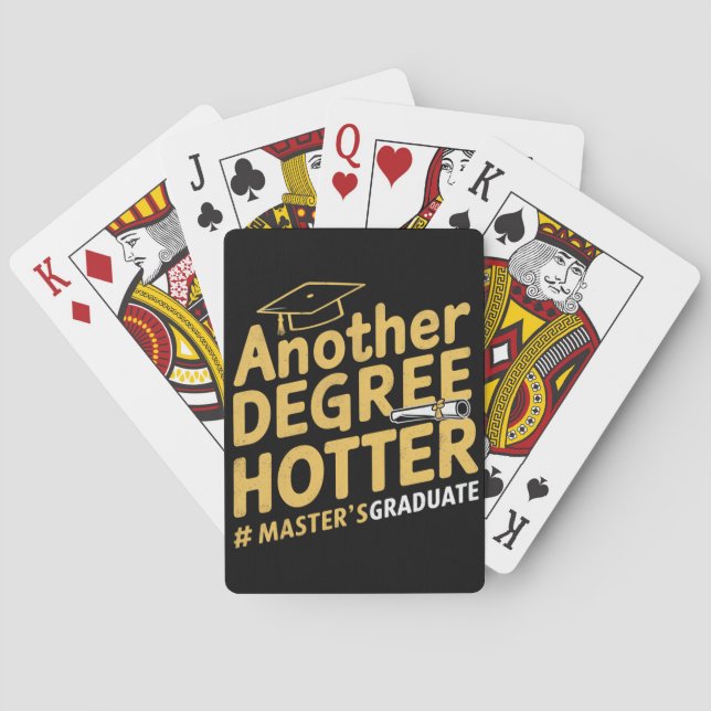 Jeu De Cartes Autre Degré Plus Chaud Diplôme de Master (dos)