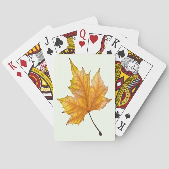 Jeu De Cartes Autumn maple leaf (dos)