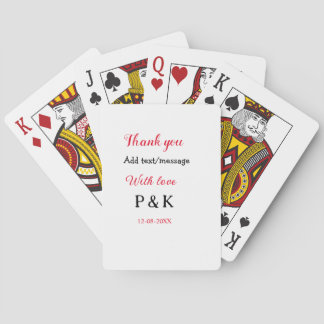Jeu De Cartes Avec amour ajouter lettre de nom de couple merci a