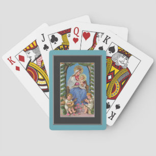 Jeu De Cartes Avec Madonna et l'enfant